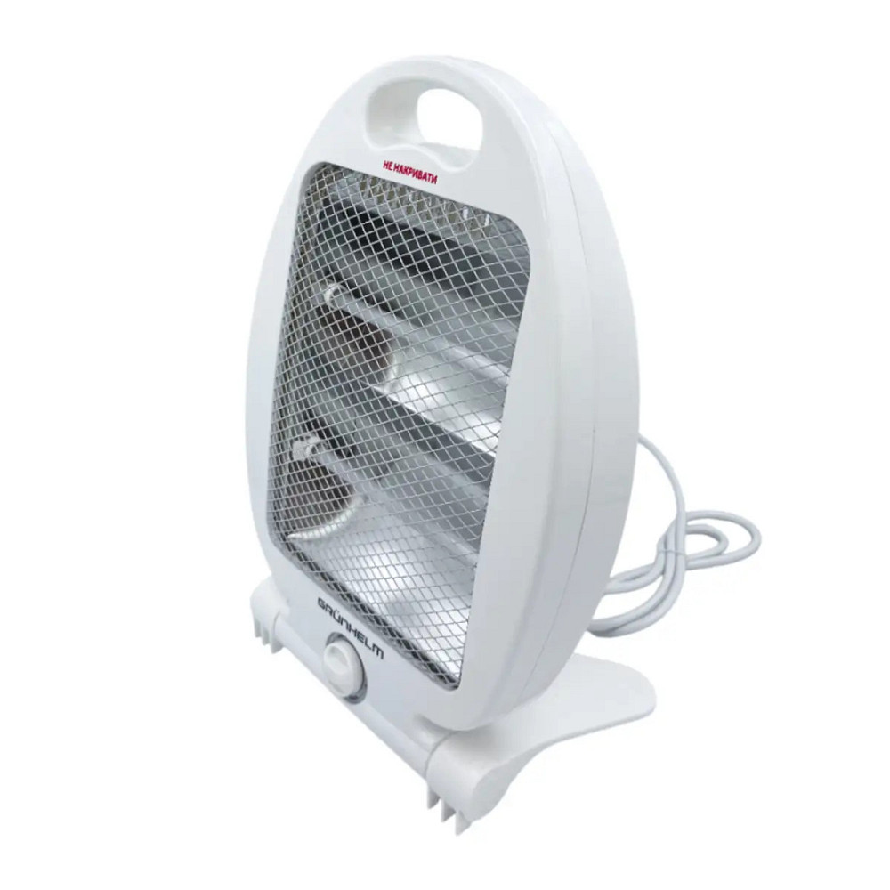 Обогреватель кварцевый Grunhelm GI-80A 800 Вт белый Киев - изображение 9