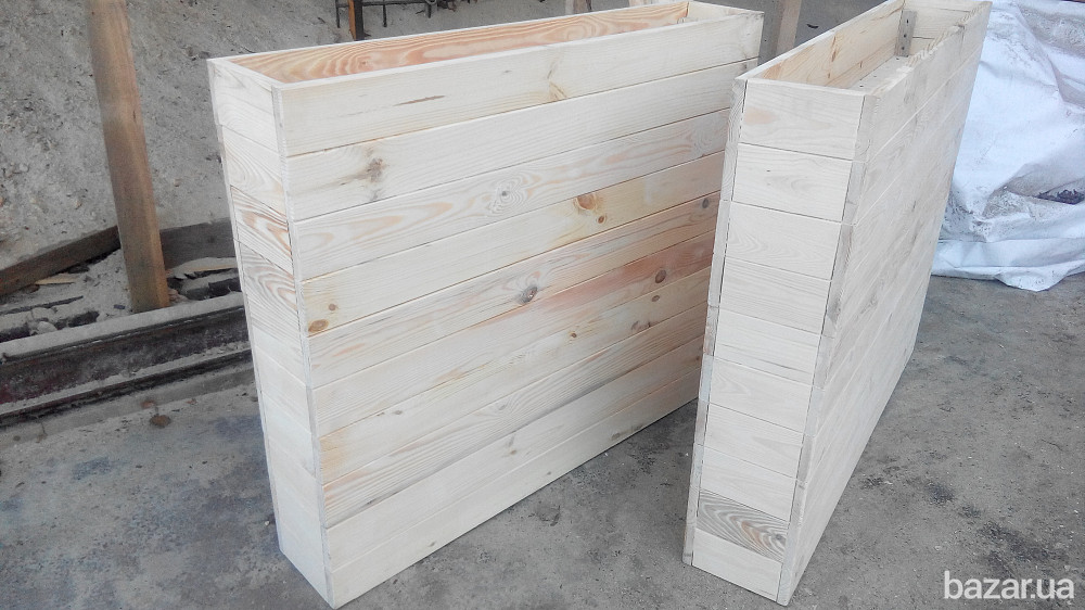 Деревянные кашпо. Ящики для цветов из дерева Боярка - зображення 5