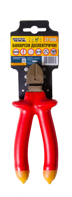 Бокорезы диэлектрические MASTERTOOL 160 мм CrV6150/HRC 50~55 27-1160 Харків - зображення 2