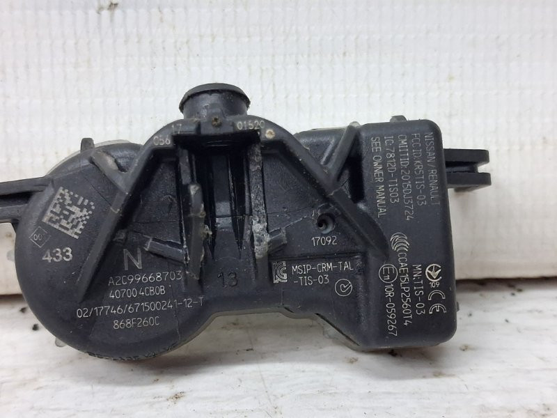 Датчик давления в шинах Nissan Qashqai J11 1.2 БЕНЗИН HRA2DDT 2013 (б/у) Київ - зображення 3