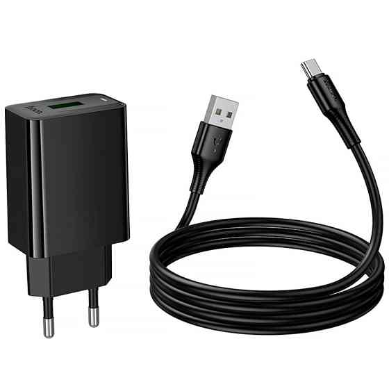 Уценка СЗУ Hoco CS92A Leader 18W+QC3.0 (1USB-A) + кабель USB to Type-C Херсон