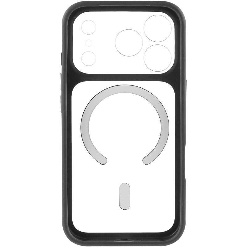 Чехол TPU+PC GETMAN Moon Clear with MagSafe для Apple iPhone 17 Pro Max (6.9") Херсон - зображення 5