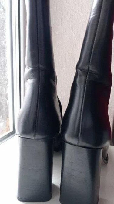 Сапоги ботинки ботильоны зимние Италия кожа мех р. 39-40 Київ - зображення 2