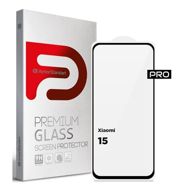 Захисне скло ArmorStandart Pro для Xiaomi 15 Black (ARM82376) (Код товару:41078) Харьков - изображение 1