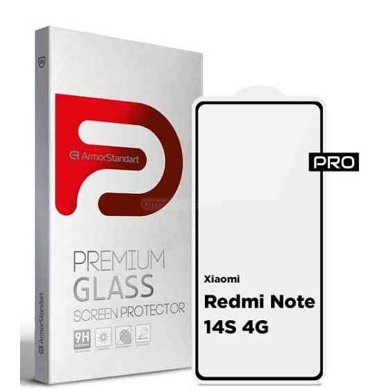 Захисне скло ArmorStandart Pro для Xiaomi Redmi Note 14S 4G Black (ARM82035) (Код товару:41179) Харків