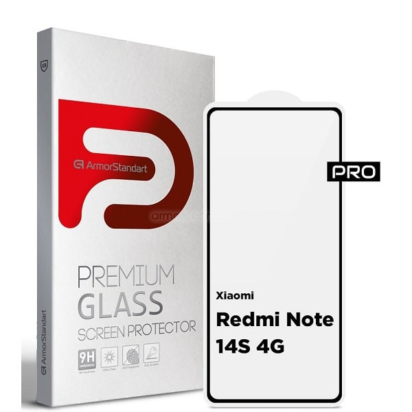 Захисне скло ArmorStandart Pro для Xiaomi Redmi Note 14S 4G Black (ARM82035) (Код товару:41179) Харків - зображення 1