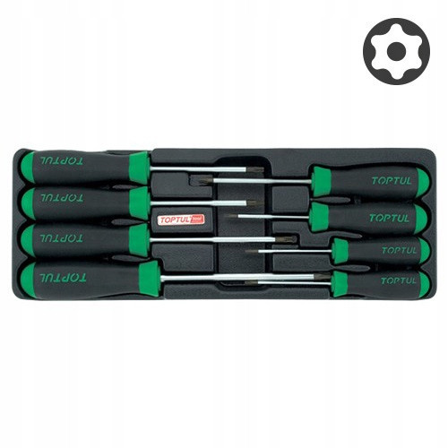 Набор отверток TORX T9-T40  8ед. (в ложементе) TOPTUL GAAT0807 Харків - зображення 2
