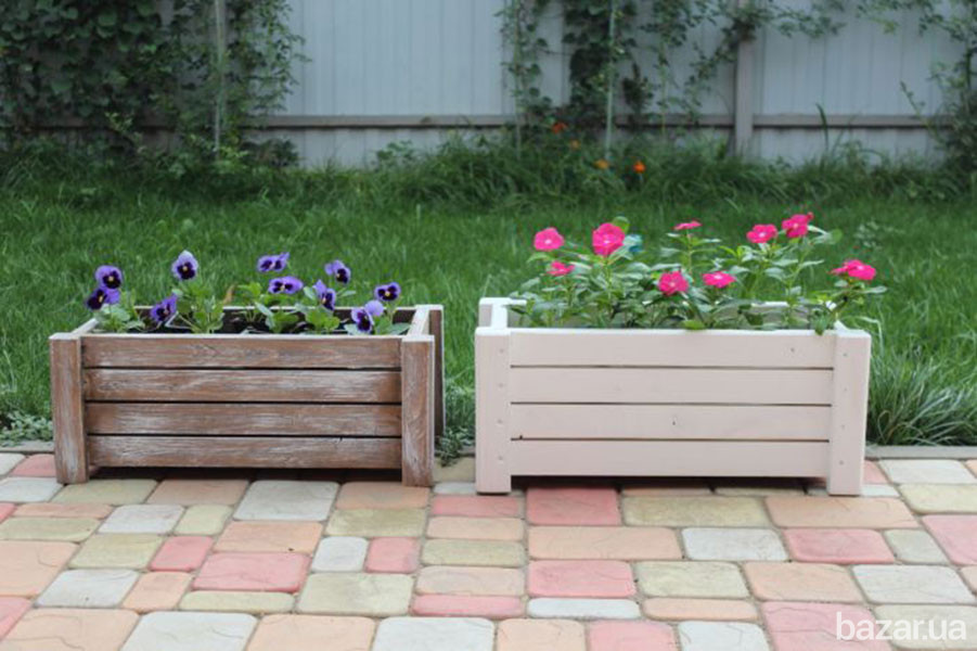 Деревянные кашпо. Ящики для цветов из дерева Боярка - зображення 7
