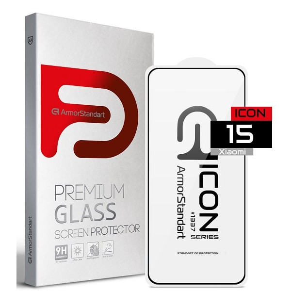 Захисне скло ArmorStandart Icon для Xiaomi 15 Black (ARM82379) (Код товару:40759) Харків - зображення 1