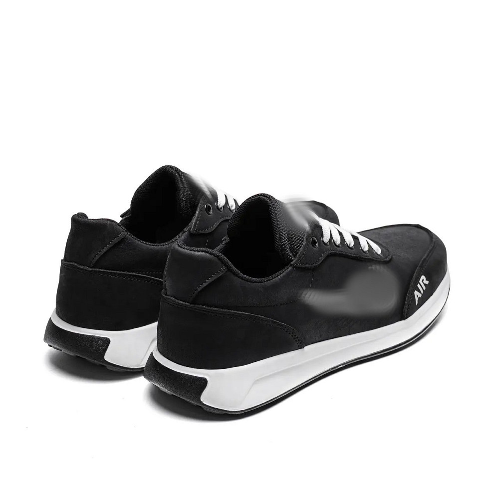 Мужские кожаные кроссовки  Air Black Київ - зображення 4