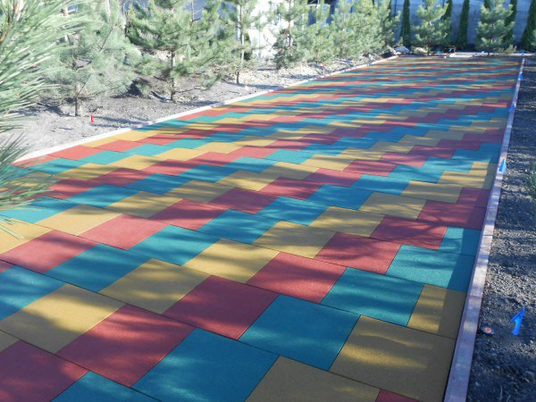 Резиновая плитка для детских и спортивных площадок Киев - изображение 12