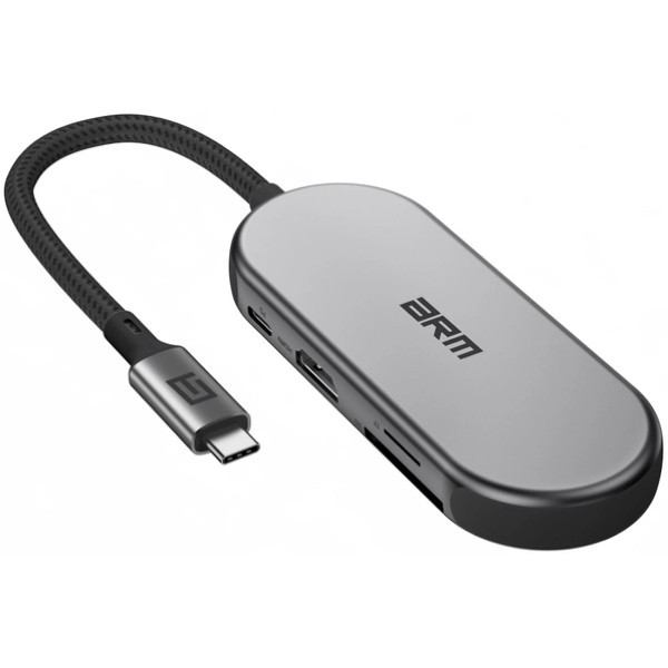 USB HUB ArmorStandart Type-C to HD4K+LAN+PD+2USB+TF/SDcard Gray (ARM69365) (Код товару:34606) Харьков - изображение 2