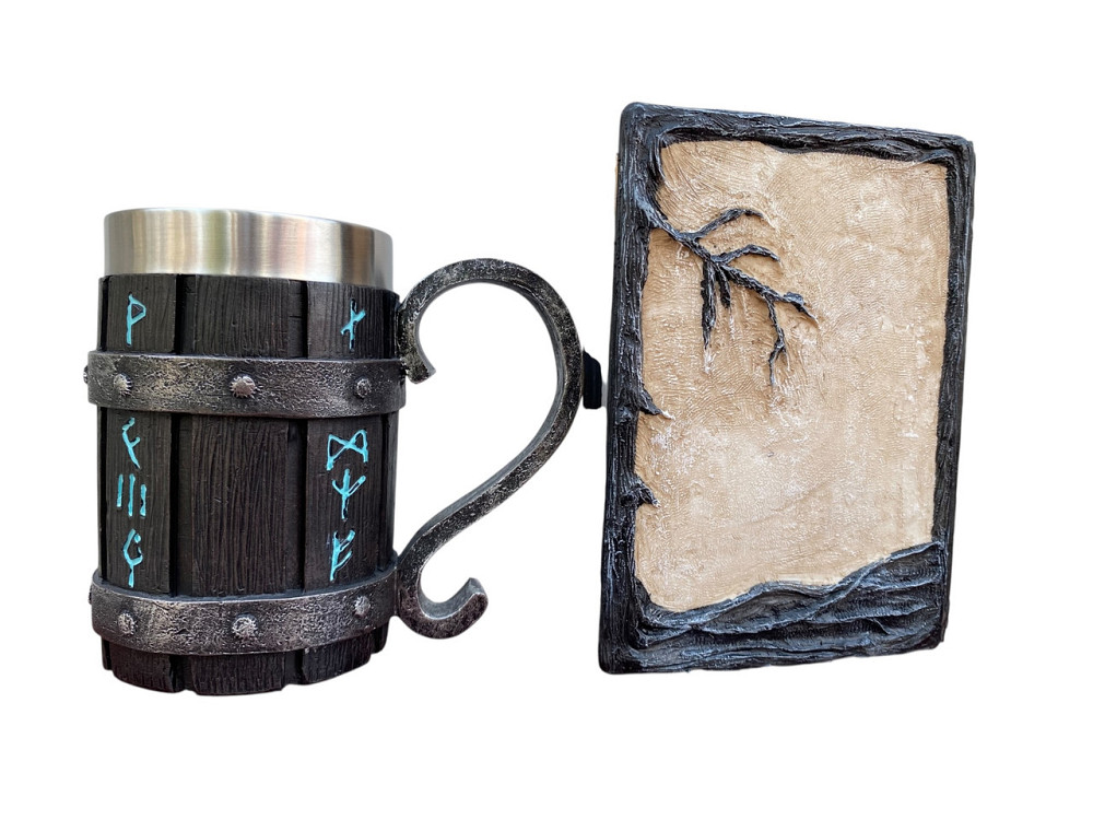 Подарочный набор Кружка 3D Скандинавские Руны и Блокнот 3D «Тень Ворона» Киев - изображение 2