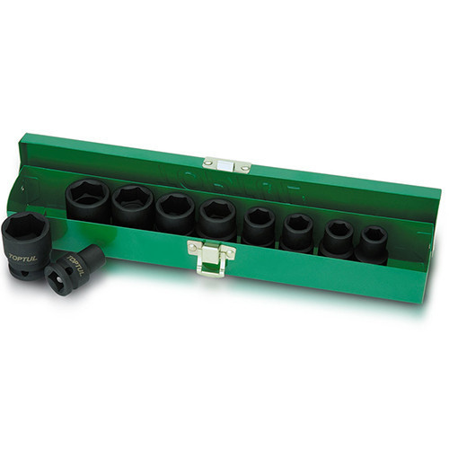 Набор ударных головок TOPTUL 1/2" 10-24мм 10ед. GDAD1001 Харків - зображення 1