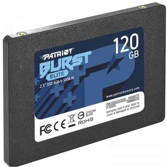 Накопичувач SSD 120GB Patriot Burst Elite 2.5 SATAIII TLC (PBE120GS25SSDR) (Код товару:30503) Харьков