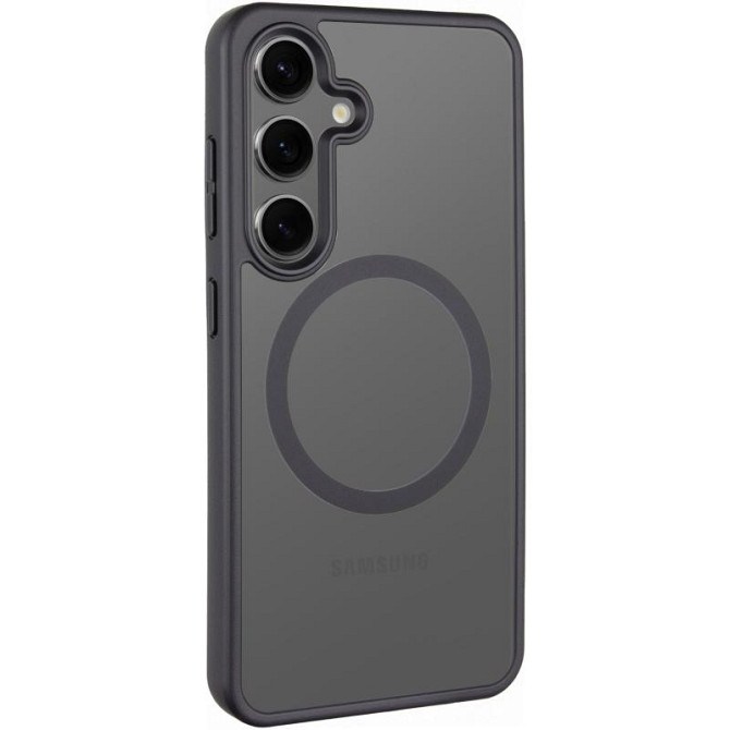 TPU+PC чехол Metal Buttons with MagSafe Colorful для Samsung Galaxy S25 Edge Херсон - зображення 1