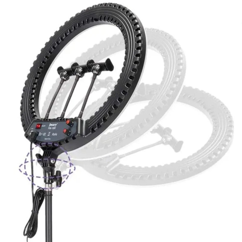Кольцевая светодиодная LED лампа Jmary FM-18R Херсон - зображення 4