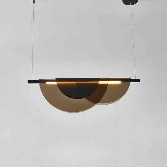 Люстра стельова LED SGA21-800-gr-k Чорний 30-215х80х80 см. Киев