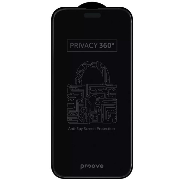 Захисне скло Proove Privacy 360 для iPhone 18 Pro Max Black (PGP360I18PM1) Харків - зображення 3