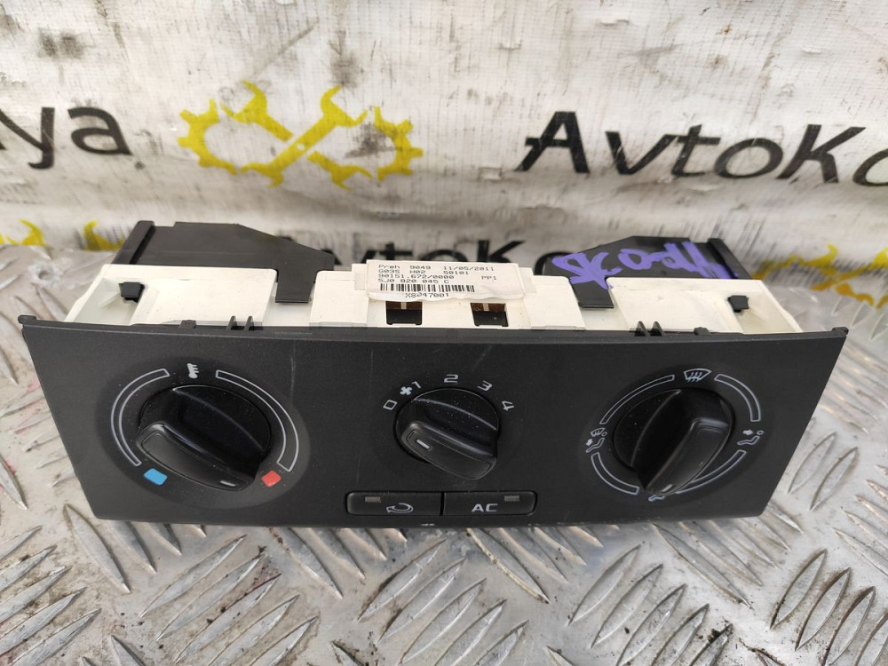 Блок управления печкой AirBag Skoda Fabia II 2007-2014 Ковель - зображення 3