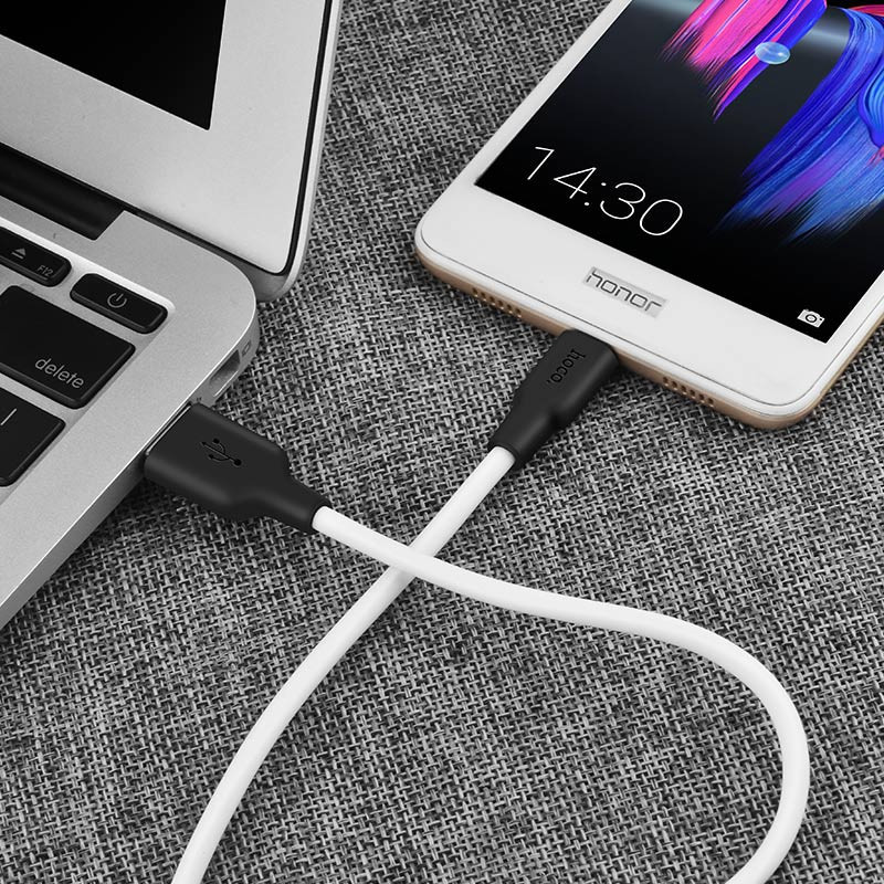 Дата кабель Hoco X21 Plus Silicone MicroUSB Cable (1m) Херсон - зображення 11