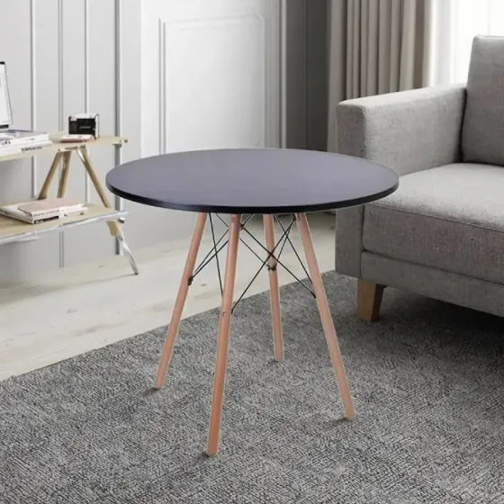 Стіл журнальний дерев'яний круглий Тауер Вуд Днепр