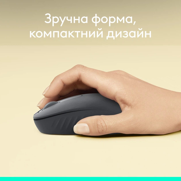 Мышь компьютерная безпроводная Logitech M196 Bluetooth Grey L910-007459 серая Киев - изображение 3