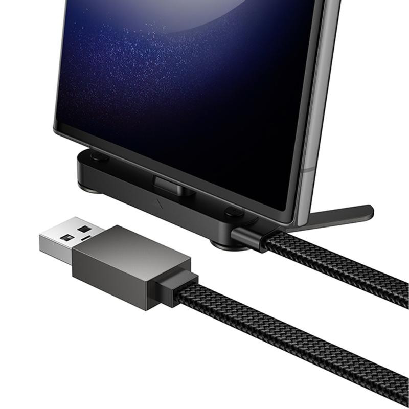 Дата кабель Hoco U150 Exquisite side plug and stand USB to Type-C 36W (1.2m) Херсон - изображение 3