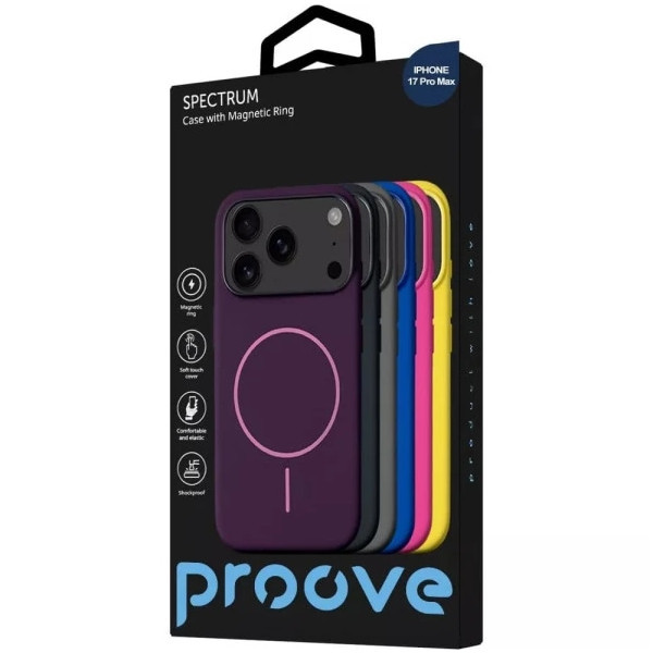 Чохол Proove Spectrum Case with Magnetic Ring для iPhone 17 Pro Max Midnight Blue (PCSPIP17PM08) Харків - зображення 2
