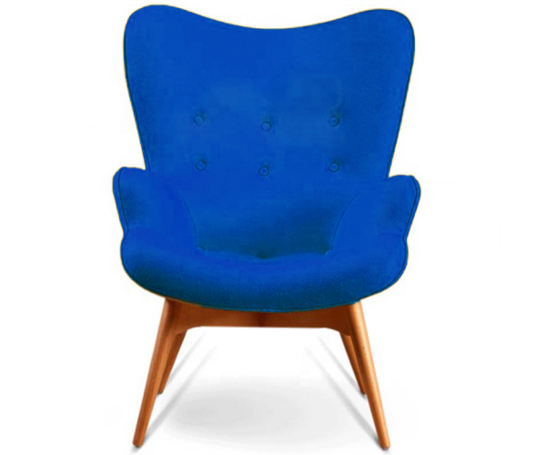 Крісло Флоріно тканина синя Дніпро - зображення 1