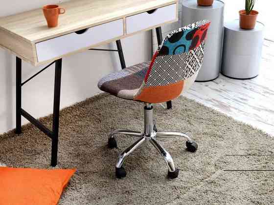 Офісне крісло Астер м'яке різнокольорова тканина Днепр