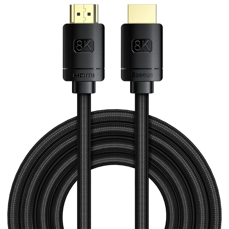 Дата кабель Baseus HDMI High Definition 8KHDMI To 8KHDMI (1m) (CAKGQ-J01) Херсон - изображение 1