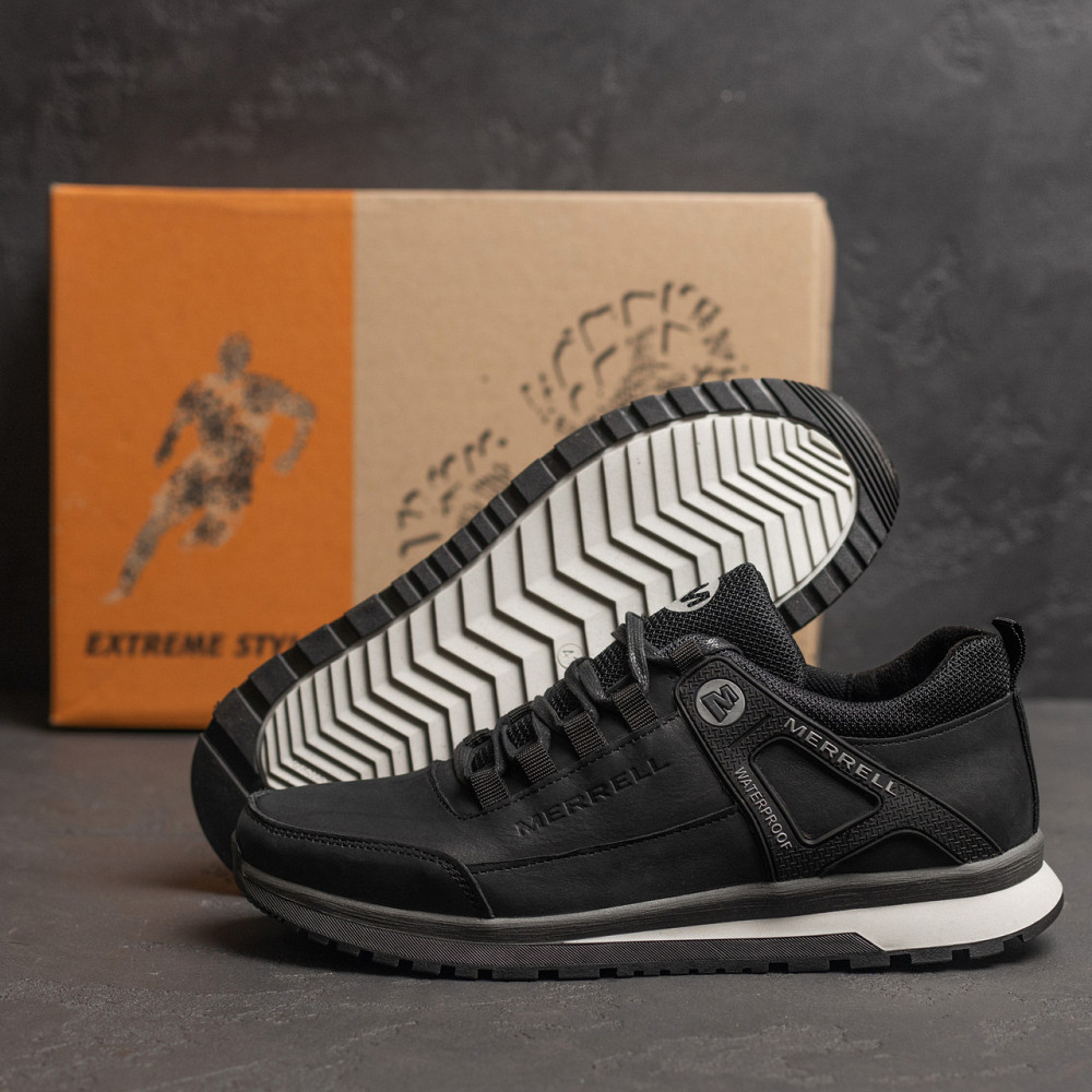 Мужские кожаные кроссовки Performance footwear Black Киев - изображение 9