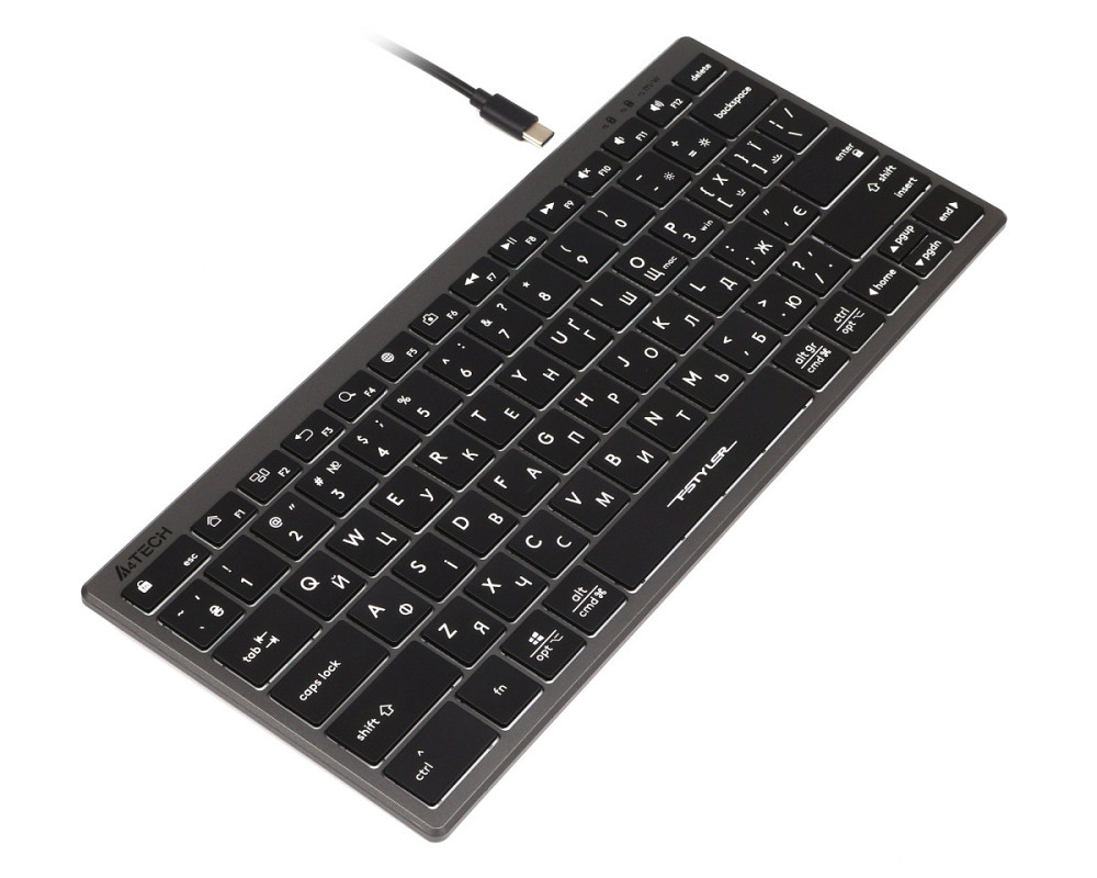 Клавиатура беспроводная A4Tech FX61USB(Grey) серая Київ - зображення 5