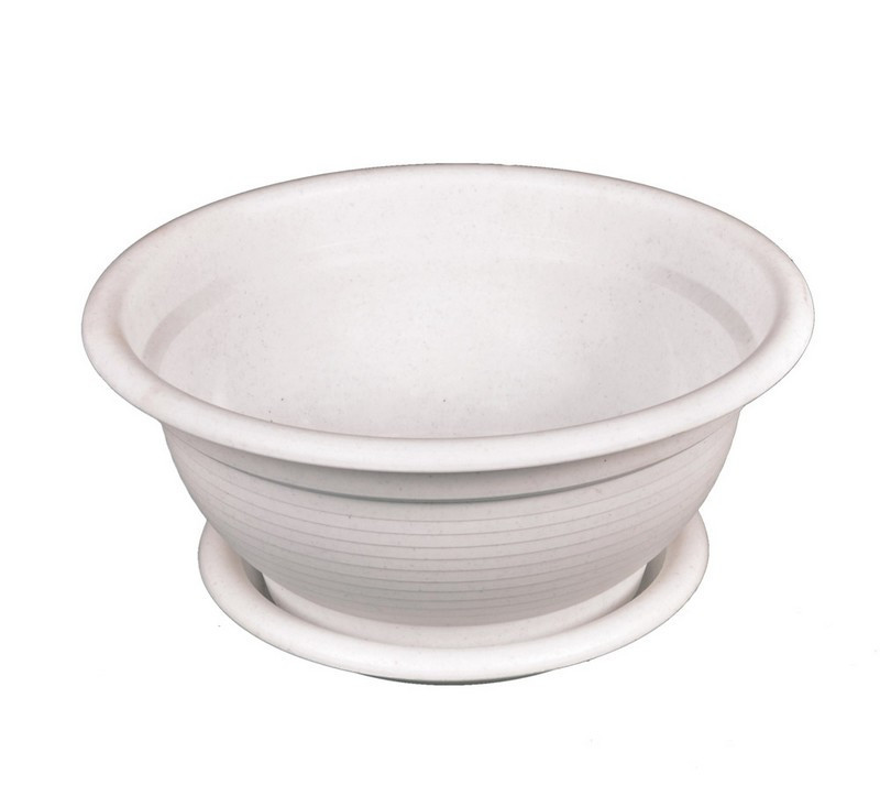 Кашпо ГОСПОДАР "РИМ" Ø27 см белое 92-8033 Харьков - изображение 1