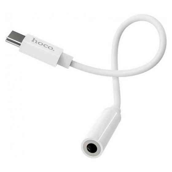Аудіо-перехідник Hoco LS30 Type-C to 3.5 mm White Харьков