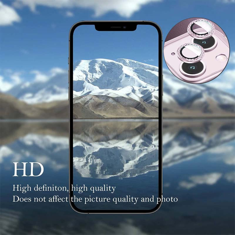 Защитное стекло Metal Shine на камеру (в упак.) для Apple iPhone 14 (6.1") / 14 Plus (6.7") Херсон - зображення 5