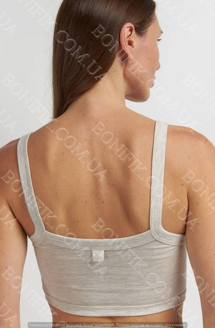 Женский топ в бежевом цвете на широких бретелях (арт. LTPK 700/15/03) Кривой Рог - изображение 2