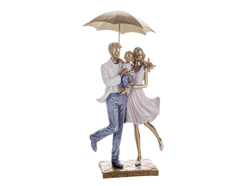 Фігурка декоративна Lefard Сім'я з парасолькою 192-063 31 см Київ - зображення 1