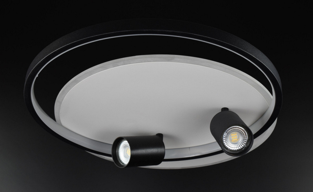 Люстра стельова LED з пультом K012/2-led Чорний 12х42х50 см. Київ - зображення 1