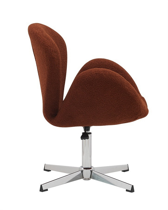 Крісло Сван коричнева тканина букле тедді Дніпро - зображення 3