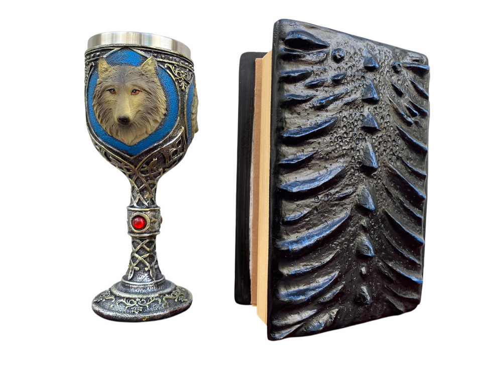 Подарочный набор Бокал 3 Волка и Блокнот 3 «Книга теней и Глубин» Київ - зображення 2