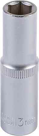 Головка торцевая 6-гранная удлиненная MASTERTOOL ½" 13 мм L 78 мм CrV 78-0513 Харків