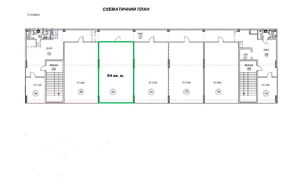 Офісні приміщення 64 кв. м. у сучасному офісно-складському комплексі Київ - зображення 2