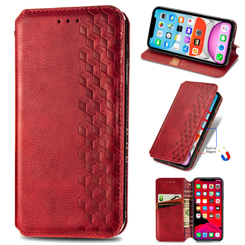 Кожаный чехол-книжка GETMAN Cubic (PU) для Xiaomi Mi 10T Lite / Redmi Note 9 Pro 5G Херсон - изображение 4
