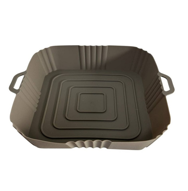 Форма в аерогриль квадртаная силиконовая 19141 19х19х4 см коричневая Київ - зображення 1