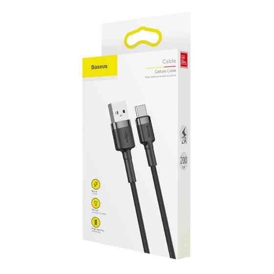 Дата кабель Baseus Cafule USB to Type-C Cable 3A (0.5m) (CATKLF-A) Херсон