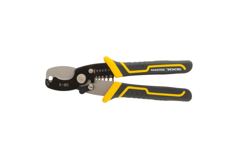 Кабелерез со съемником изоляции MASTERTOOL 10.5 мм 1.3–8.0 мм² Mn65 75-2275 Харьков - изображение 2