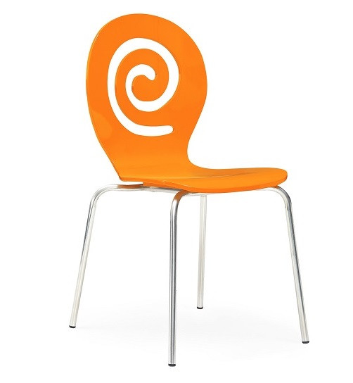 Стул Лев деревянный оранжевый Дніпро - зображення 4