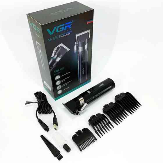 Машинка для стрижки аккумуляторная VGR V-687 10 Вт черная Киев